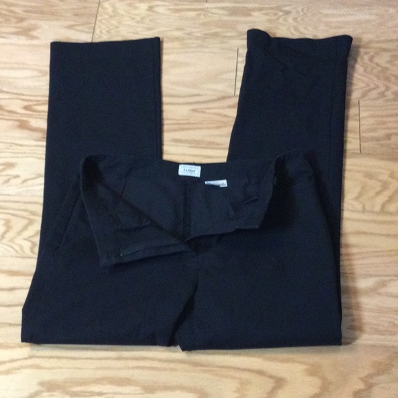 14T L.L. Bean black cotton stretch pants - Picture 3 of 15